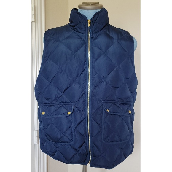 Woolrich Jackets & Blazers - Woolrich Women's Quilted Puffer Down Fill Navy Gold‎ Vest Size XXL/EEG